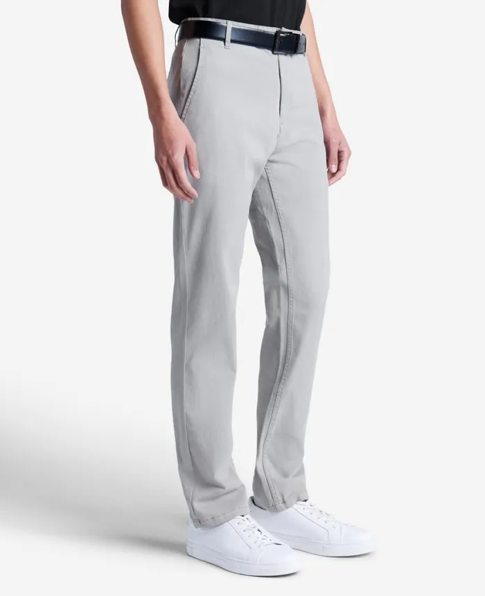 Kenneth Cole Dress Pants Men SlimFit Tech Chino Grey