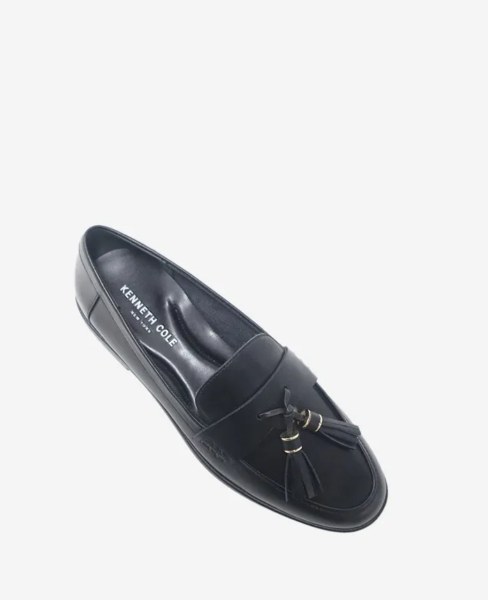 Kenneth Cole Flats and Loafers Women Lyra Leather Loafer Black Kenneth Cole Flats and Loafers Women Lyra Leather Loafer Black