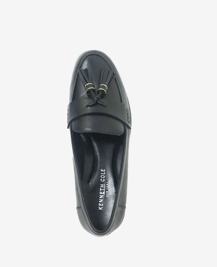 Kenneth Cole Flats and Loafers Women Lyra Leather Loafer Black Kenneth Cole Flats and Loafers Women Lyra Leather Loafer Black