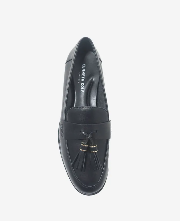 Kenneth Cole Flats and Loafers Women Lyra Leather Loafer Black Kenneth Cole Flats and Loafers Women Lyra Leather Loafer Black