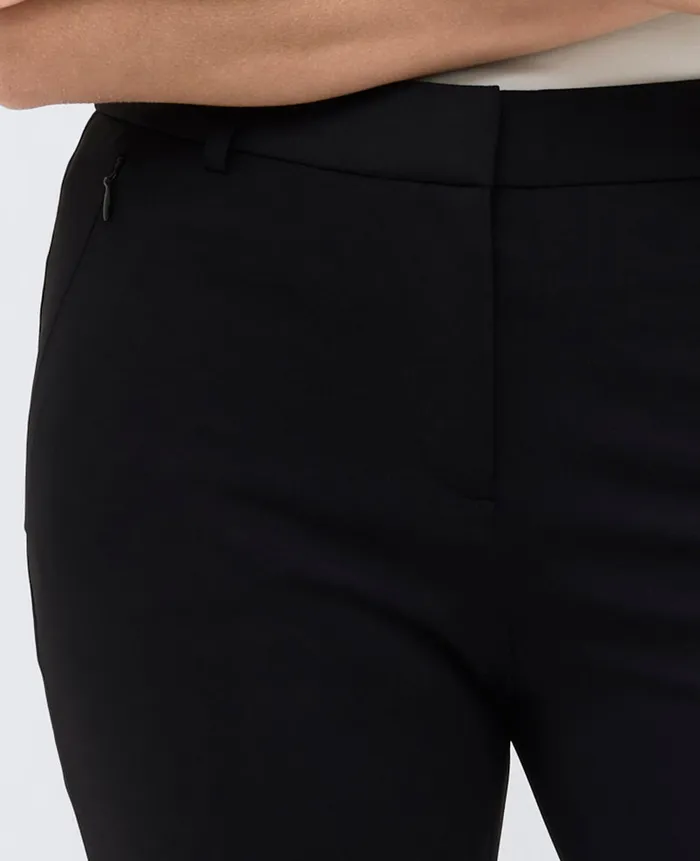 Kenneth Cole Matching Sets Women Athletic Stretch Slim Ankle Pant Black