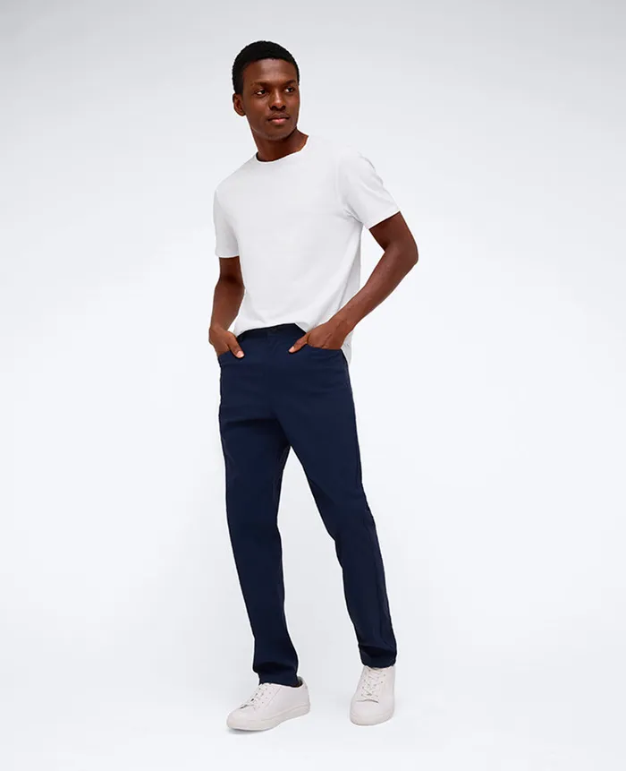 Kenneth Cole Pants Men Original Slim 5Pocket Pant Blue