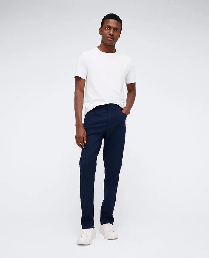 Kenneth Cole Pants Men Original Slim 5Pocket Pant Blue