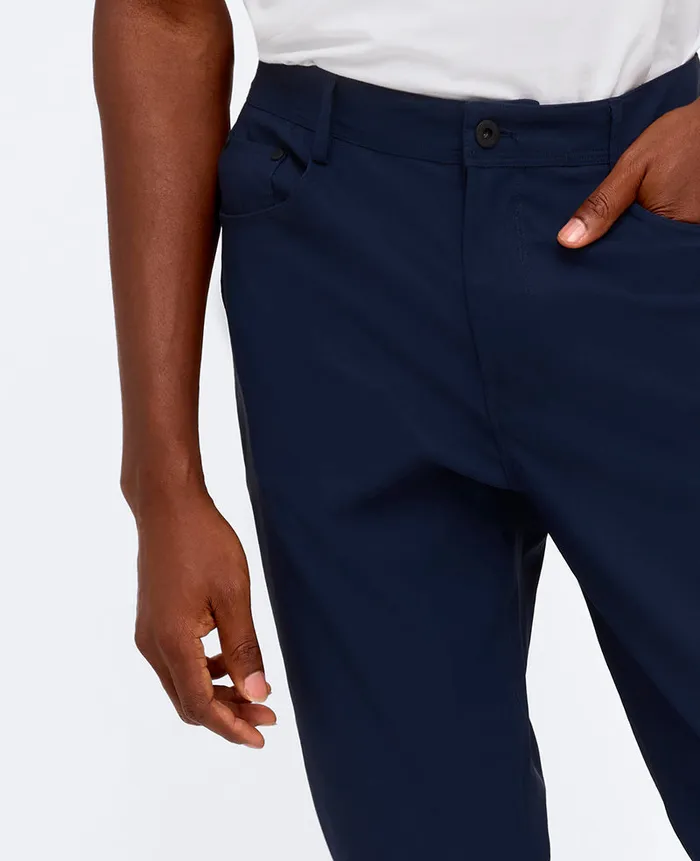 Kenneth Cole Pants Men Original Slim 5Pocket Pant Blue