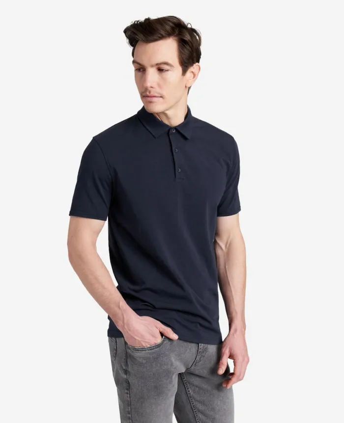 Kenneth Cole Polos and TShirts Men Performance Button Polo Blue