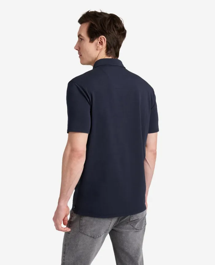 Kenneth Cole Polos and TShirts Men Performance Button Polo Blue Kenneth Cole Polos and TShirts Men Performance Button Polo Blue