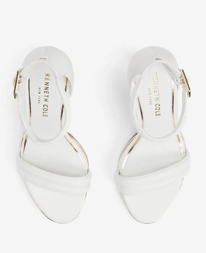 Kenneth Cole Pumps and Heels Women Brooke Bridal Ankle Strap Heeled Sandal White Kenneth Cole Pumps and Heels Women Brooke Bridal Ankle Strap Heeled Sandal White