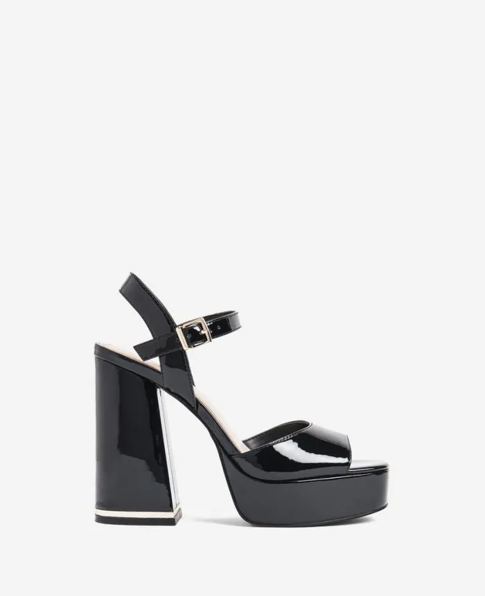 Kenneth Cole Pumps and Heels Women Dolly Ankle Strap Platform Heeled Sandal Black