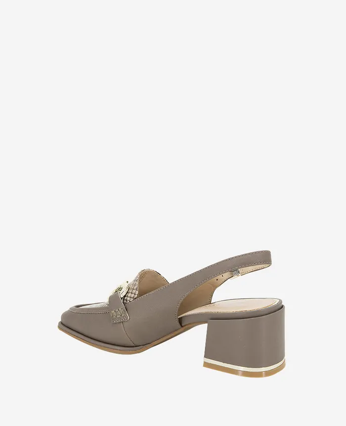 Kenneth Cole Pumps and Heels Women Elina Leather Slingback Loafer Beige Kenneth Cole Pumps and Heels Women Elina Leather Slingback Loafer Beige