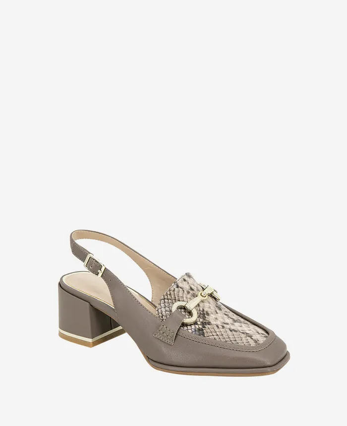 Kenneth Cole Pumps and Heels Women Elina Leather Slingback Loafer Beige Kenneth Cole Pumps and Heels Women Elina Leather Slingback Loafer Beige