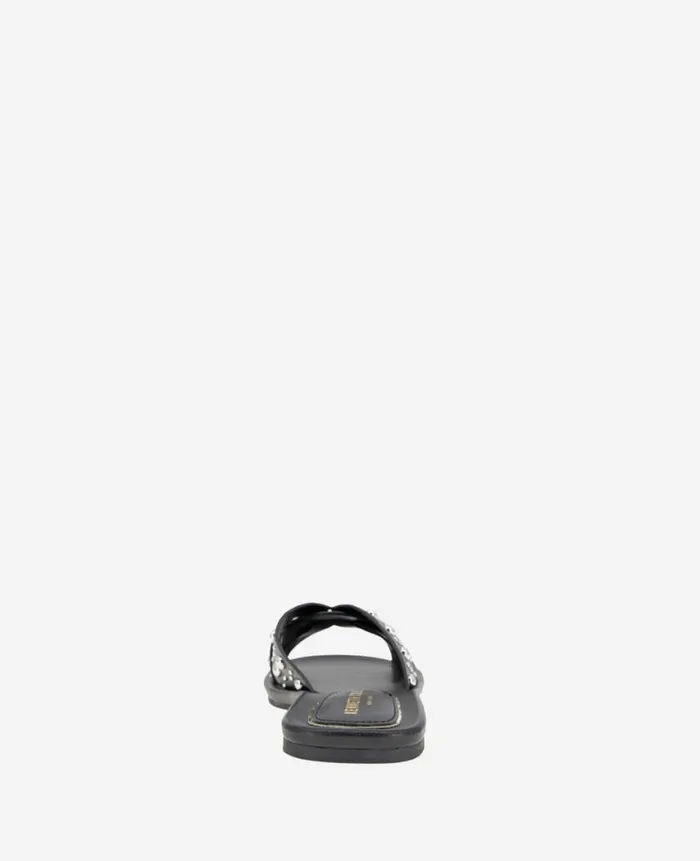Kenneth Cole Sandals and Wedges Women Jula Flat Slide Sandal Black Kenneth Cole Sandals and Wedges Women Jula Flat Slide Sandal Black