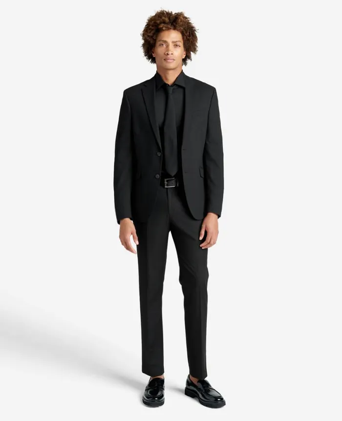 Kenneth Cole Shirts Men Slim Fit Kenneth Cole Sustinable Stretch Collar Solid Dress Shirt Black Kenneth Cole Shirts Men Slim Fit Kenneth Cole Sustinable Stretch Collar Solid Dress Shirt Black