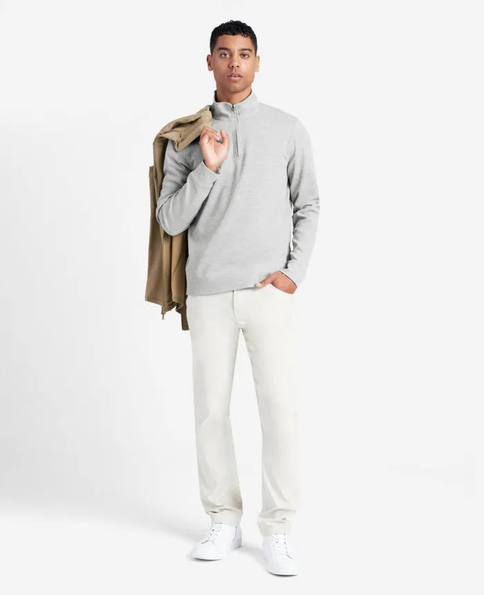 Kenneth Cole Sweaters Men QuarterZip Knit Pullover Grey Kenneth Cole Sweaters Men QuarterZip Knit Pullover Grey