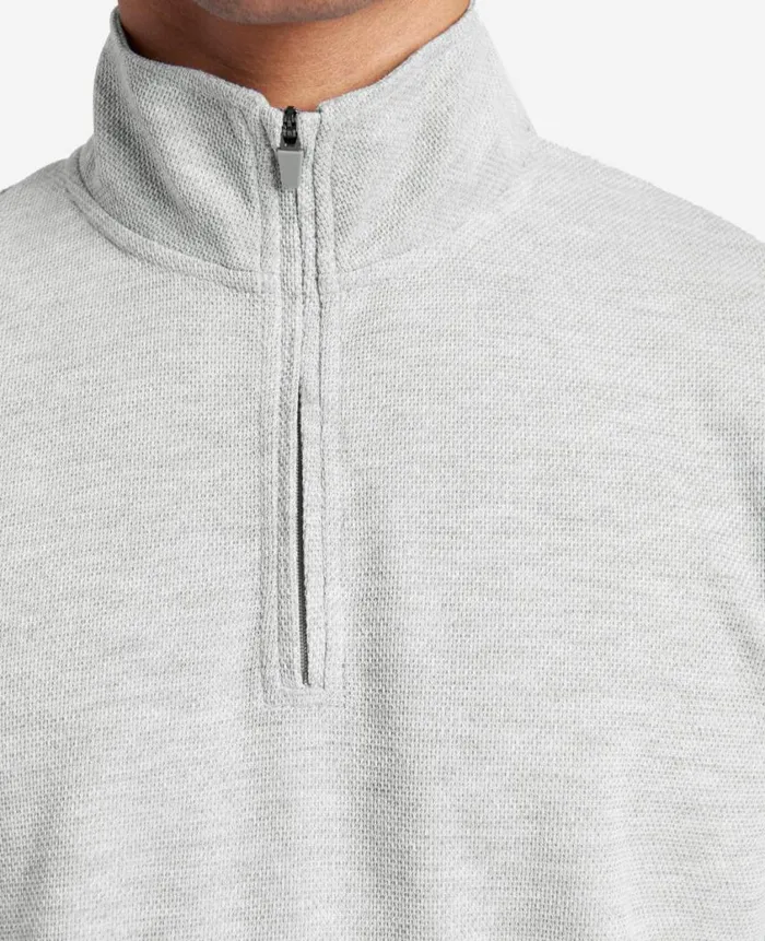 Kenneth Cole Sweaters Men QuarterZip Knit Pullover Grey Kenneth Cole Sweaters Men QuarterZip Knit Pullover Grey