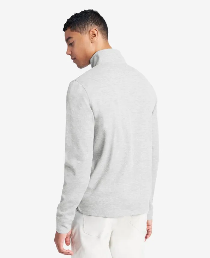 Kenneth Cole Sweaters Men QuarterZip Knit Pullover Grey Kenneth Cole Sweaters Men QuarterZip Knit Pullover Grey