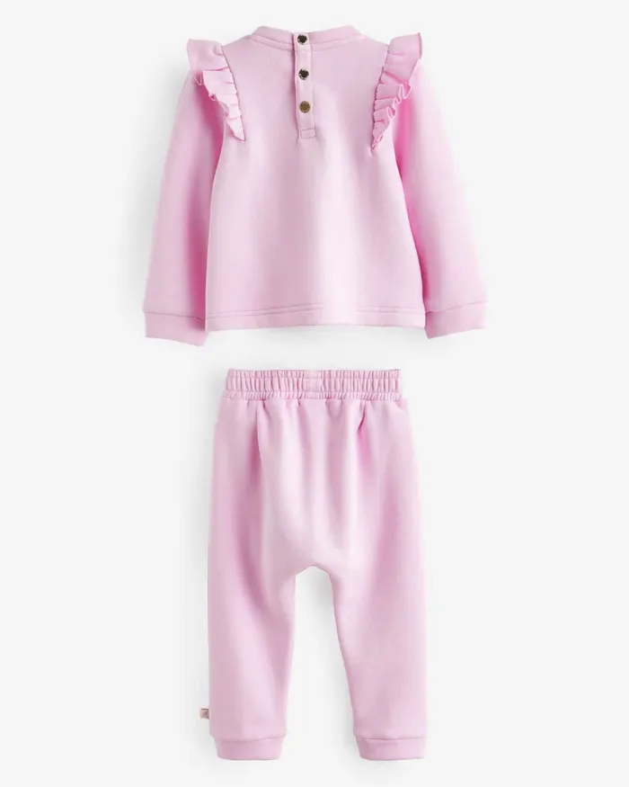 Kids GLYNIS 8211 Branded Frill Sweater And Joggers Set Lilac Ted Baker Playsuits and Sets Kids GLYNIS 8211 Branded Frill Sweater And Joggers Set Lilac Ted Baker Playsuits and Sets