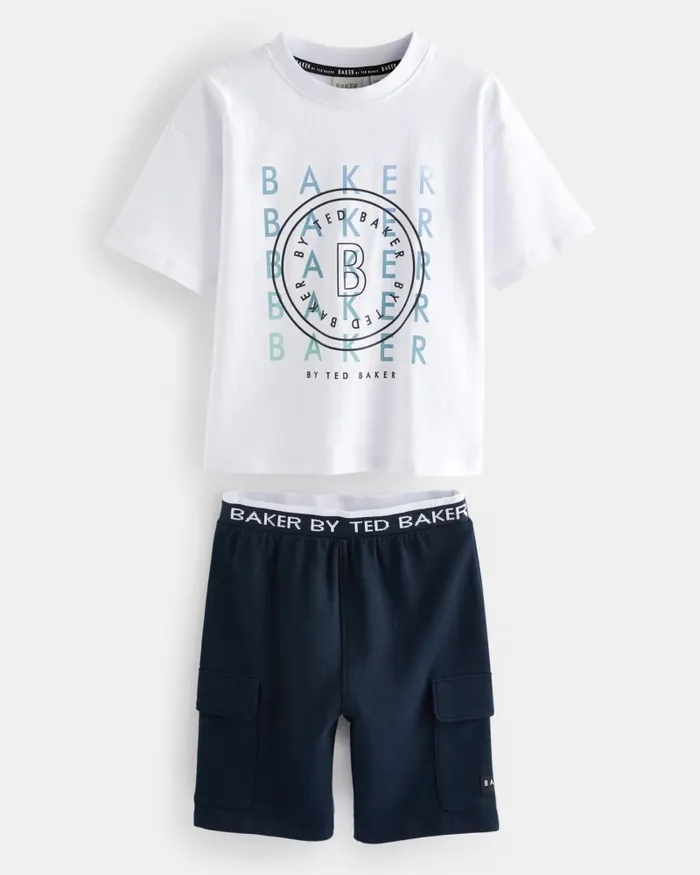 Kids GUSCOTH 8211 Graphic TShirt And Sweat Shorts Set Navy Ted Baker Sets and Outfits Kids GUSCOTH 8211 Graphic TShirt And Sweat Shorts Set Navy Ted Baker Sets and Outfits