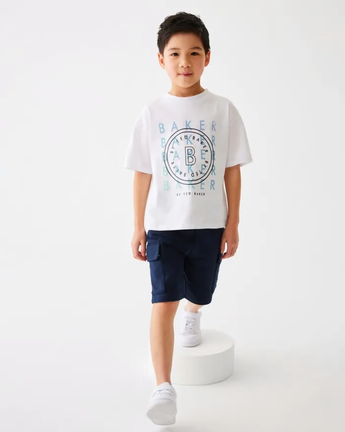 Kids GUSCOTH 8211 Graphic TShirt And Sweat Shorts Set Navy Ted Baker Sets and Outfits Kids GUSCOTH 8211 Graphic TShirt And Sweat Shorts Set Navy Ted Baker Sets and Outfits