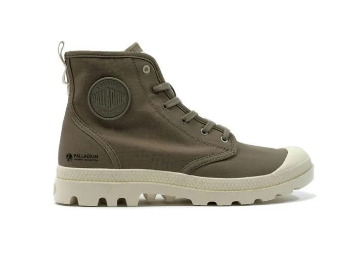 Kids PAMPA HI ZIP ORGANIC Dusky Green PALLADIUM Boots