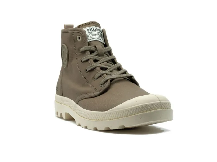 Kids PAMPA HI ZIP ORGANIC Dusky Green PALLADIUM Boots Kids PAMPA HI ZIP ORGANIC Dusky Green PALLADIUM Boots
