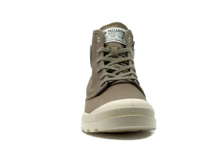 Kids PAMPA HI ZIP ORGANIC Dusky Green PALLADIUM Boots Kids PAMPA HI ZIP ORGANIC Dusky Green PALLADIUM Boots
