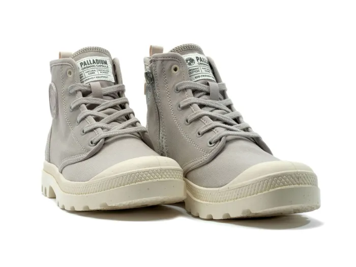 Kids PAMPA HI ZIP ORGANIC Grey Berry PALLADIUM Boots Kids PAMPA HI ZIP ORGANIC Grey Berry PALLADIUM Boots