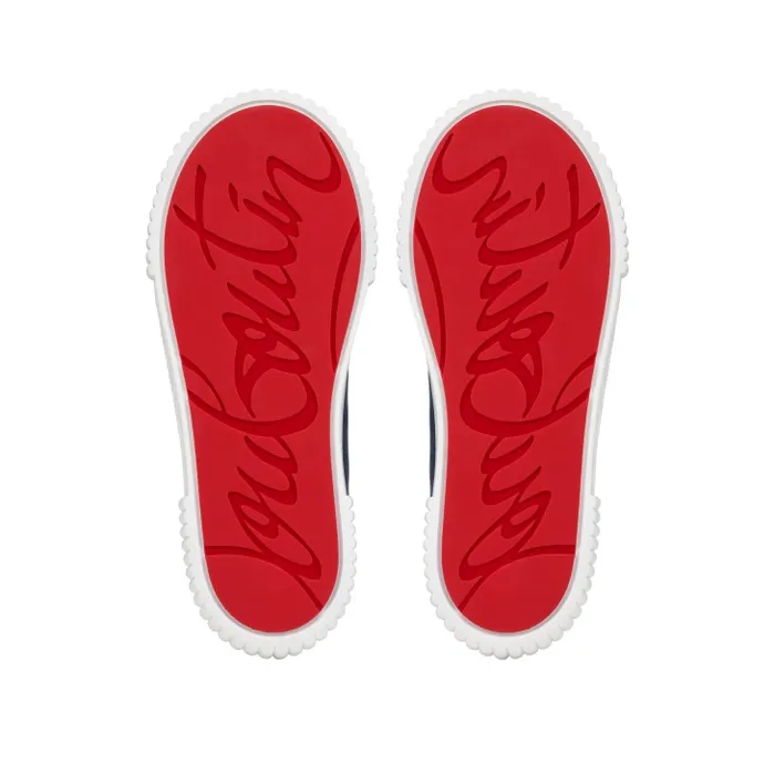 Kids Pedrito Sneakers 8211 Olona Canva 8211 Navy Christian Louboutin Sneakers