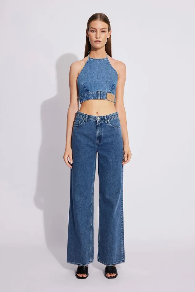 Kiri 8211 Medium Scrape Blue Women Won Hundred Jeans
