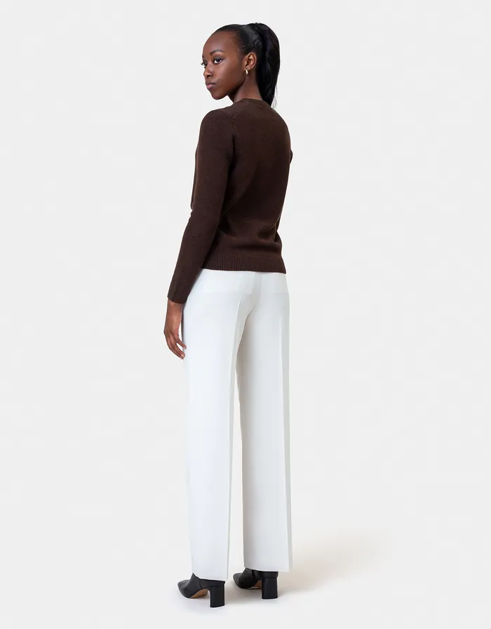 Knit Sweaters Women Classic Merino Wool Crew 8211 Warm Taupe 8211 Colorfulstandard Women