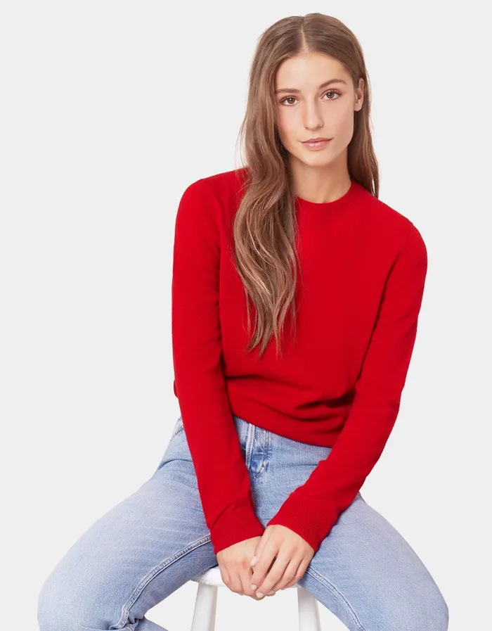 Knit Sweaters Women Women Light Merino Wool Crew 8211 Faded Pink Colorfulstandard