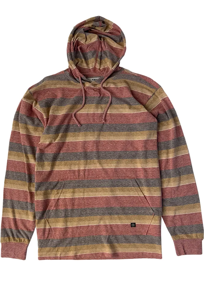 Knit Tees Vissla Men Boosted Po Hoodie Brick Heather