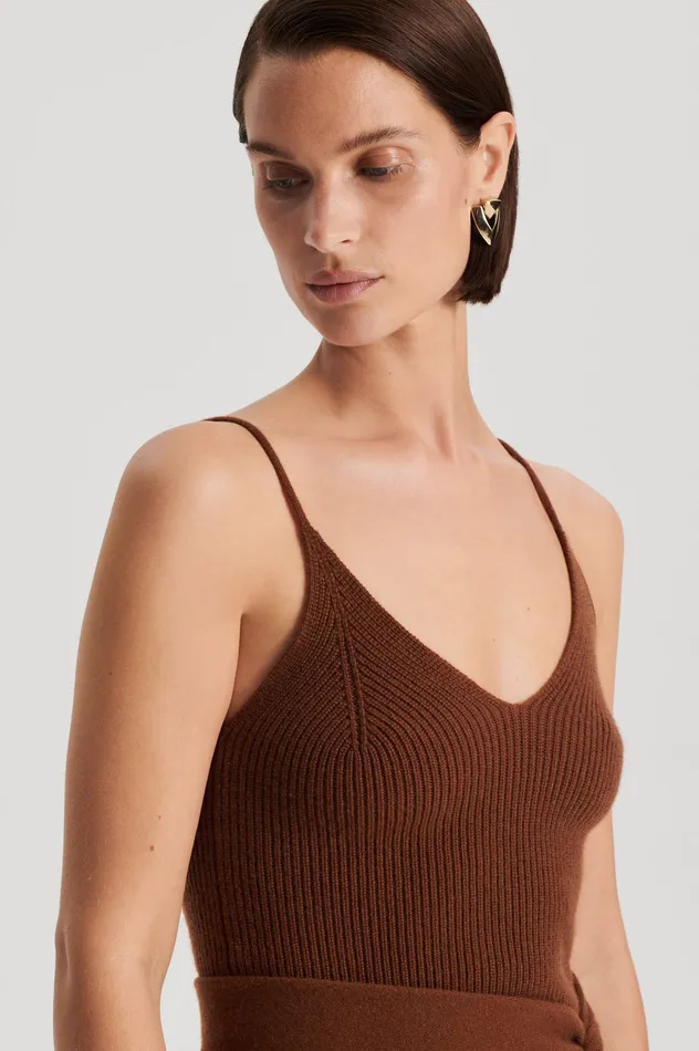Knitwear CASHMERE CAMISOLE SPICE 8211 Scanlan Theodore Women