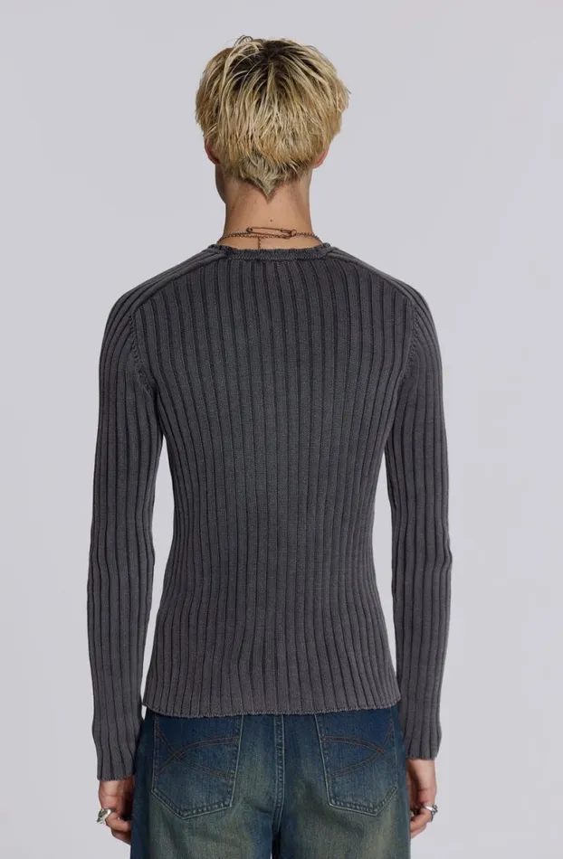 Knitwear Men Jaded London Black Vault Knit