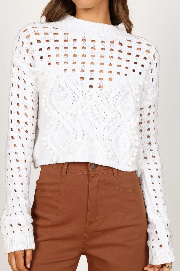 Knitwear petalandpup Women Temaire Knit Sweater 8211 White White