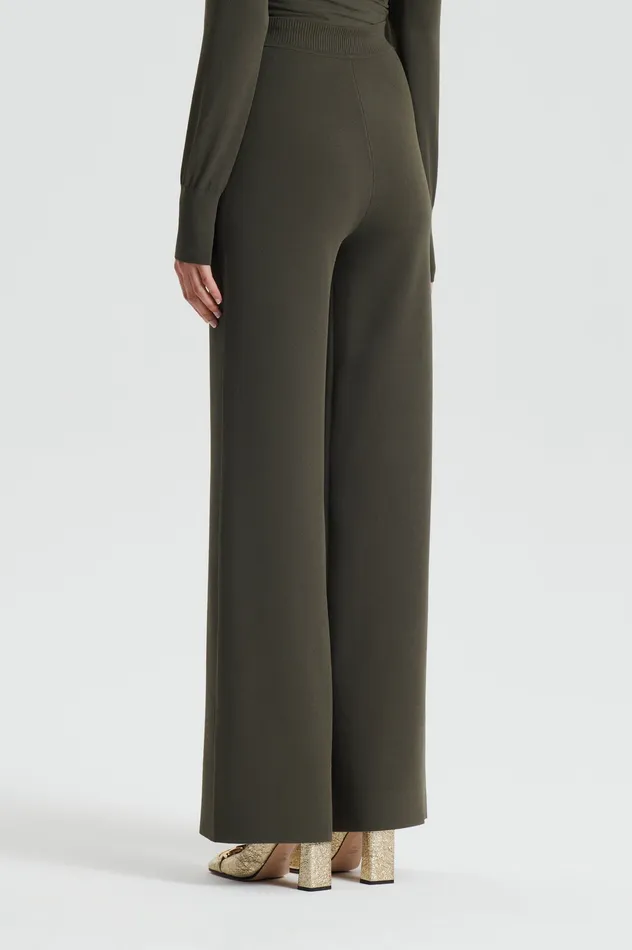 Knitwear Scanlan Theodore Women MICRO CREPE KNIT TROUSER SAFARI Knitwear Scanlan Theodore Women MICRO CREPE KNIT TROUSER SAFARI