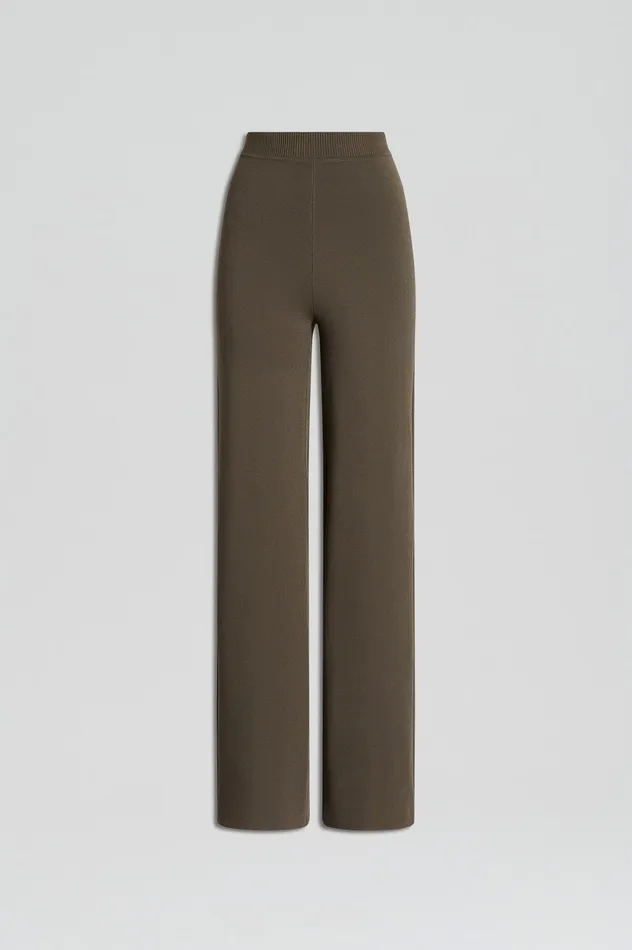 Knitwear Scanlan Theodore Women MICRO CREPE KNIT TROUSER SAFARI Knitwear Scanlan Theodore Women MICRO CREPE KNIT TROUSER SAFARI