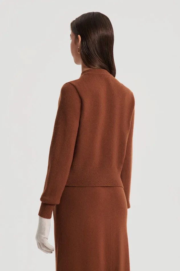 Knitwear Women CASHMERE CARDIGAN SPICE Scanlan Theodore Knitwear Women CASHMERE CARDIGAN SPICE Scanlan Theodore