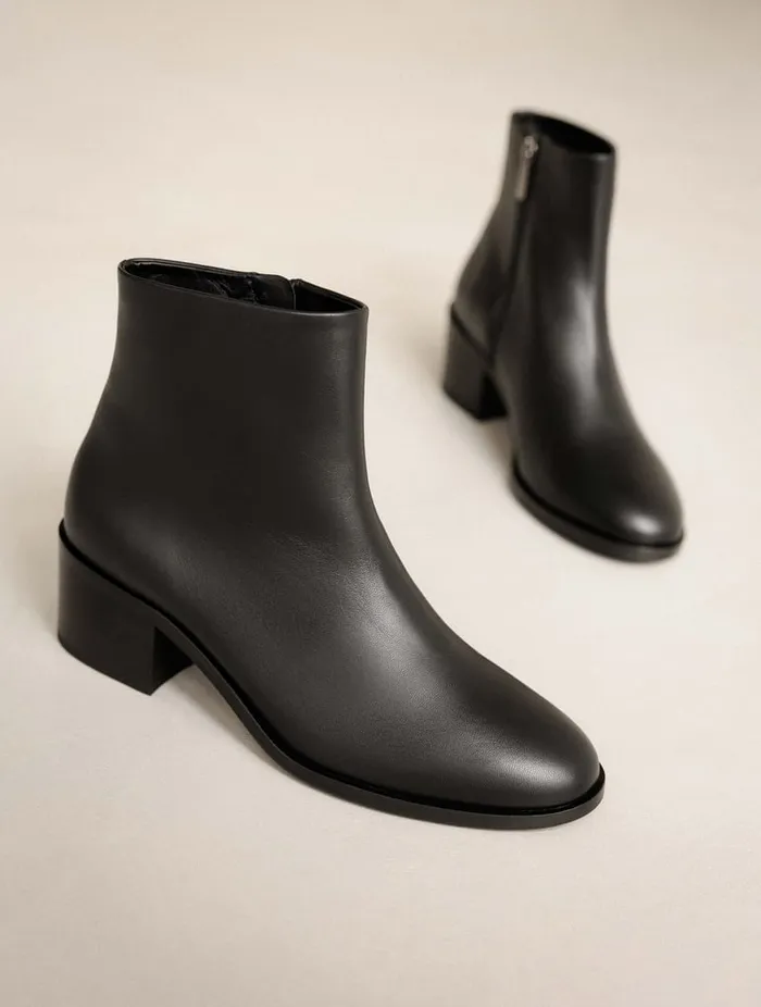 La Passion Black Women Bobbies Ankle Boots La Passion Black Women Bobbies Ankle Boots