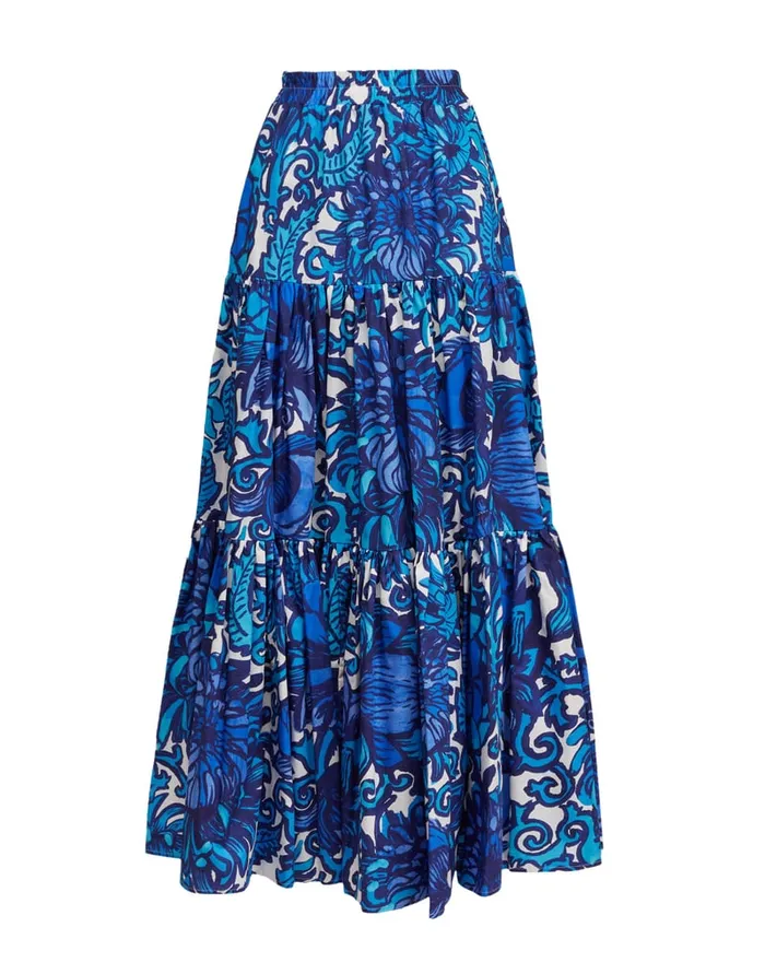 La Doublej Big Skirt Anemone In Summer Popeline Women Skirts