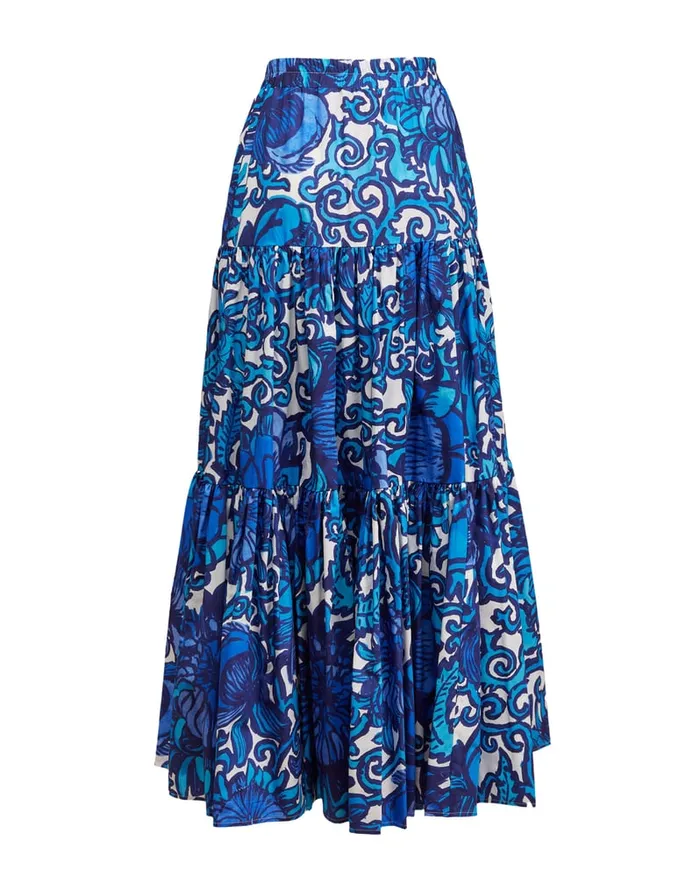 La Doublej Big Skirt Anemone In Summer Popeline Women Skirts