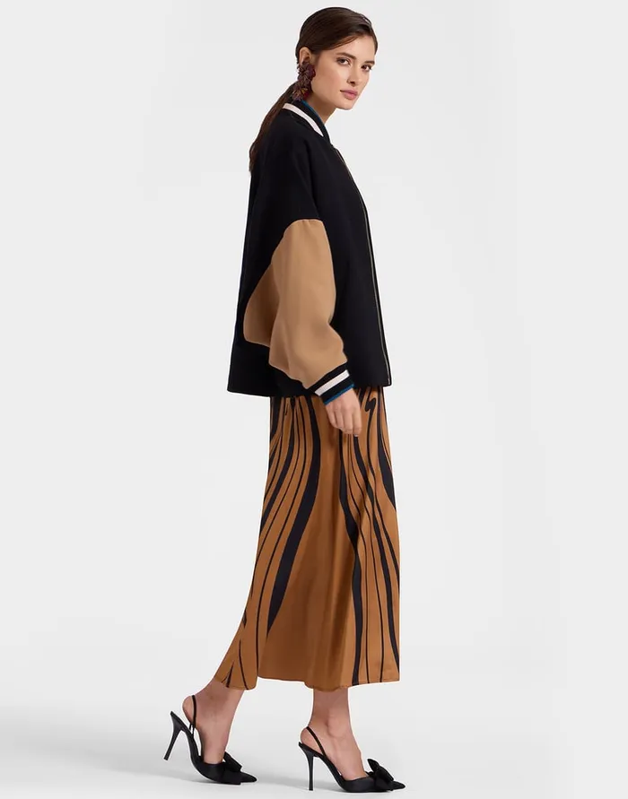 La Doublej Brooklyn Bomber Solid Black In Wool Women Outerwear