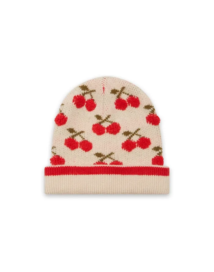 La Doublej Cherry Beanie Off White In Wool Women Hats