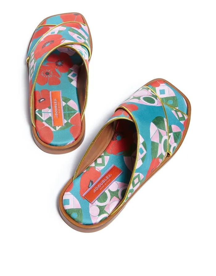 La Doublej CrissCross Sandals Nectar In Twill Women Shoes