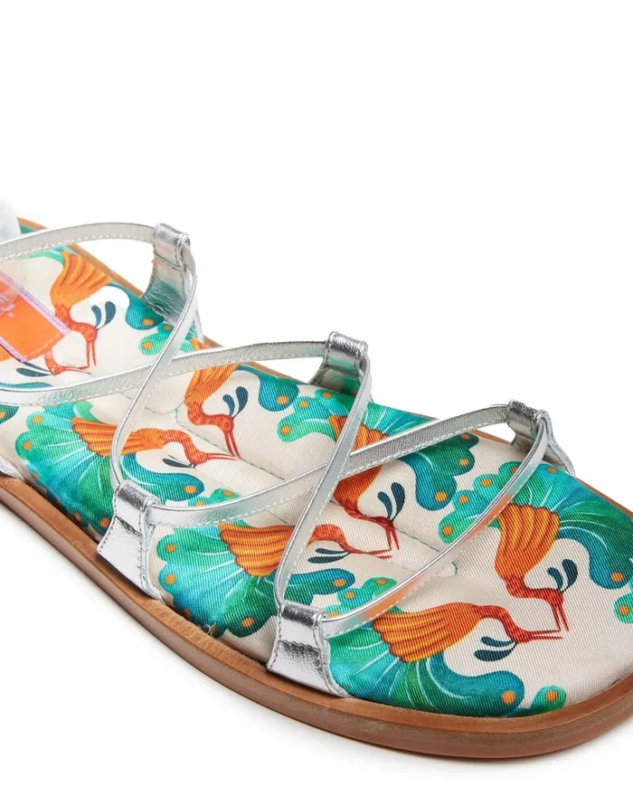 La Doublej Gladiator Sandals Kissers In Twill Women Shoes