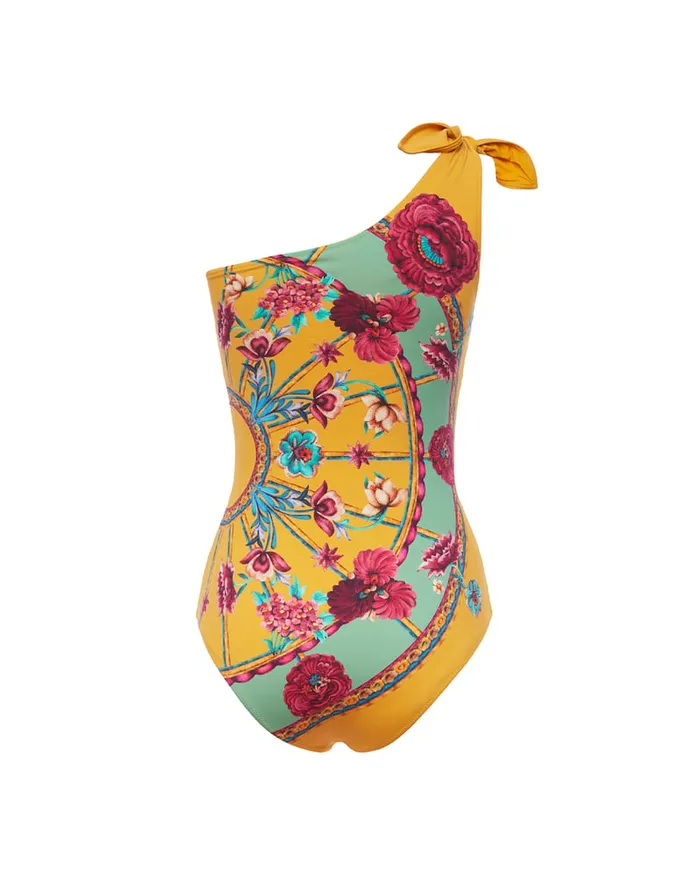 La Doublej Goddess Suit Zodiac Place Marigold In Supreme Lycra Women Swimwear
