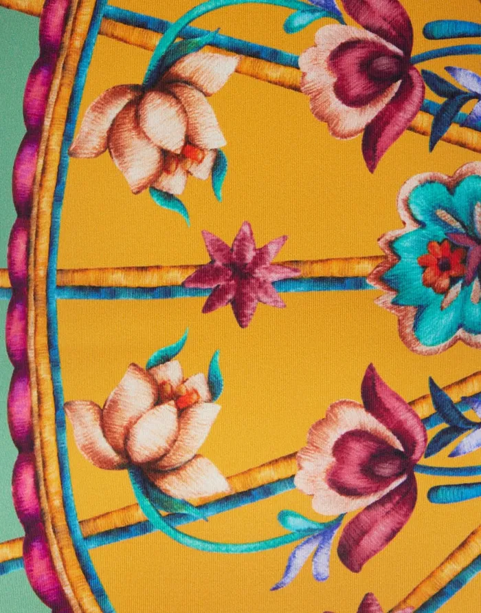 La Doublej Goddess Suit Zodiac Place Marigold In Supreme Lycra Women Swimwear