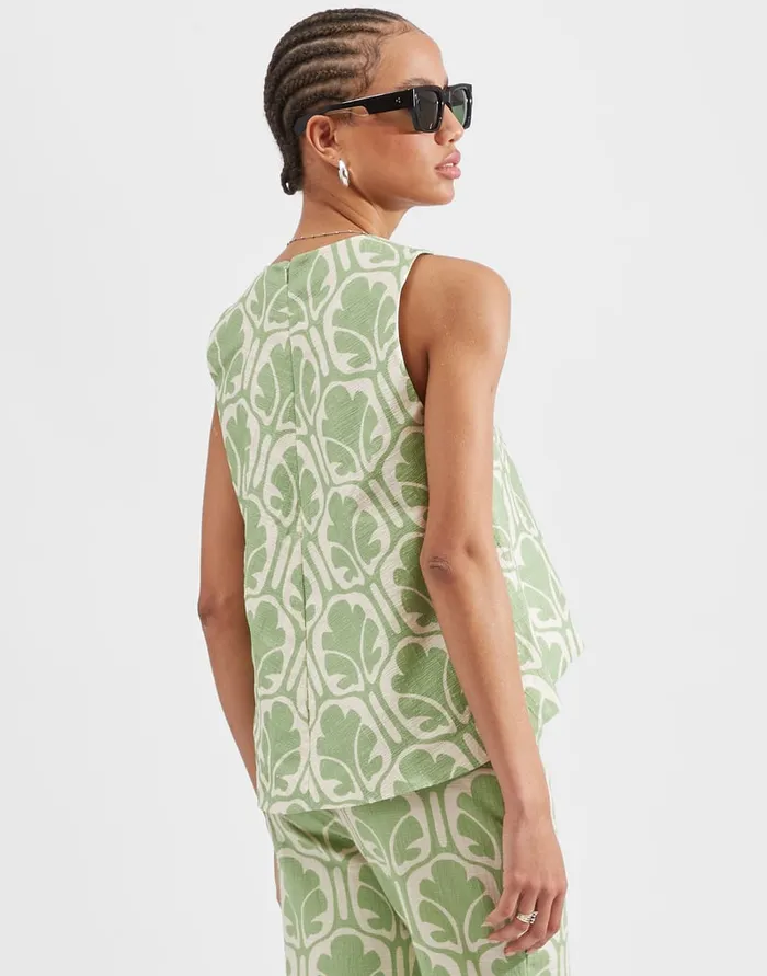 La Doublej La Scala Top Grove In Shot Cotton Women Shirts and Tops