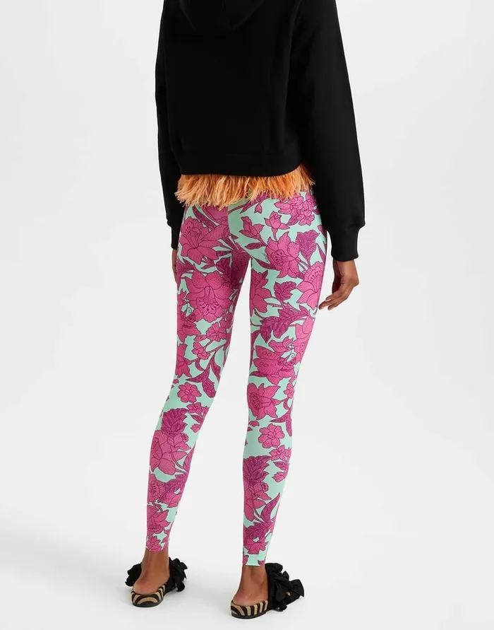 La Doublej Leggings Lilium Purple In Skinny Jersey Women Shorts and Pants