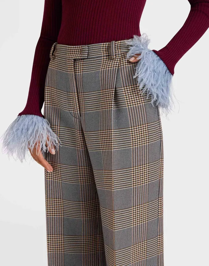 La Doublej Loose Pants Moors Multicolor In Viscose Tailoring Women Shorts and Pants