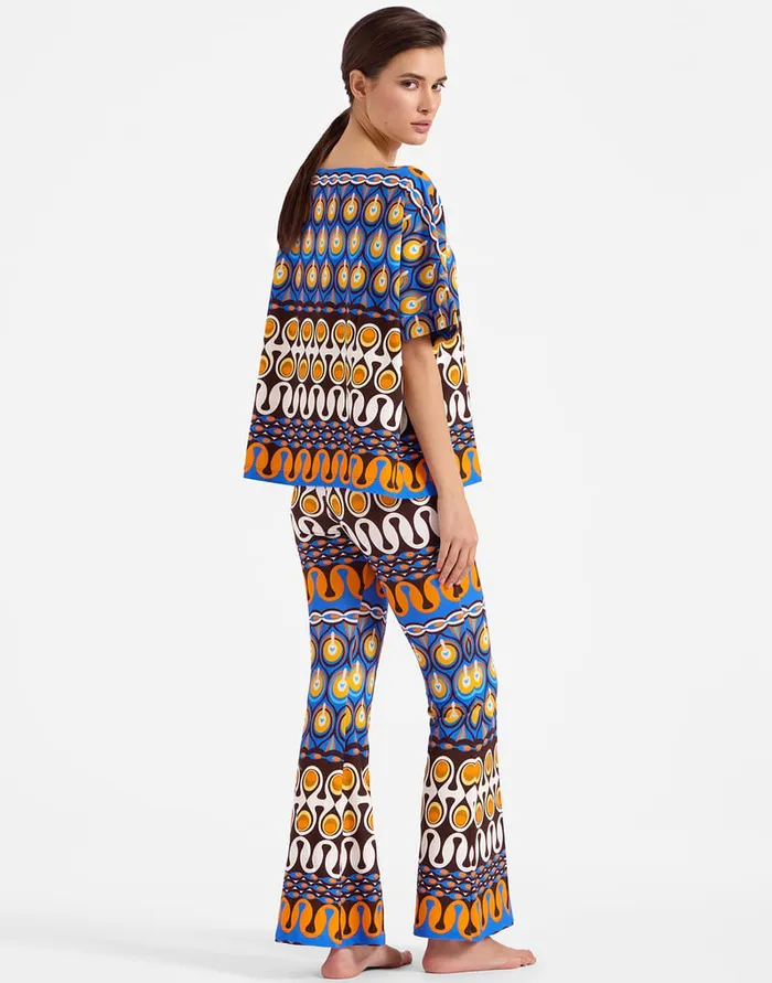 La Doublej New Meditation Pants Rio Chocolate In Stretch Fleece Women Loungewear